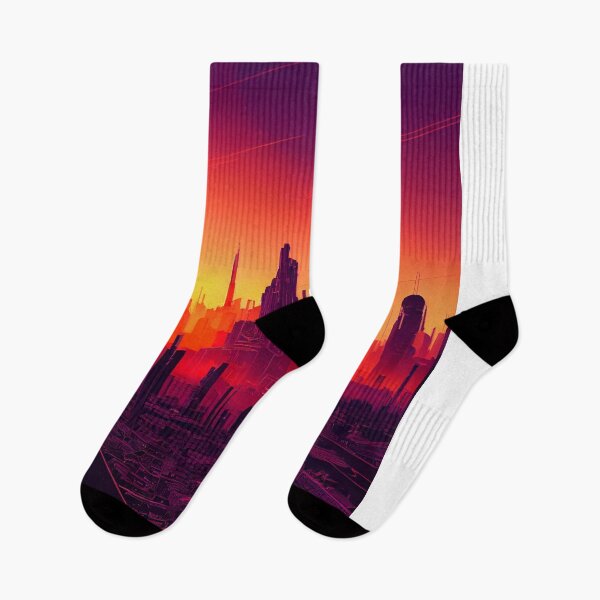 Item preview, Cyberpunk Cityscape designed and sold by Wavesbender.