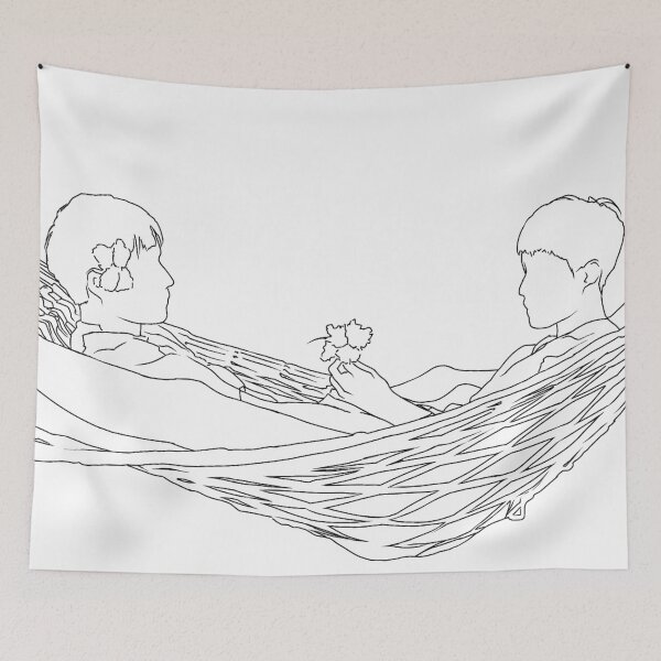 Item preview, ITSAY minimalist hammock scene outline ver designed and sold by MintyLix.