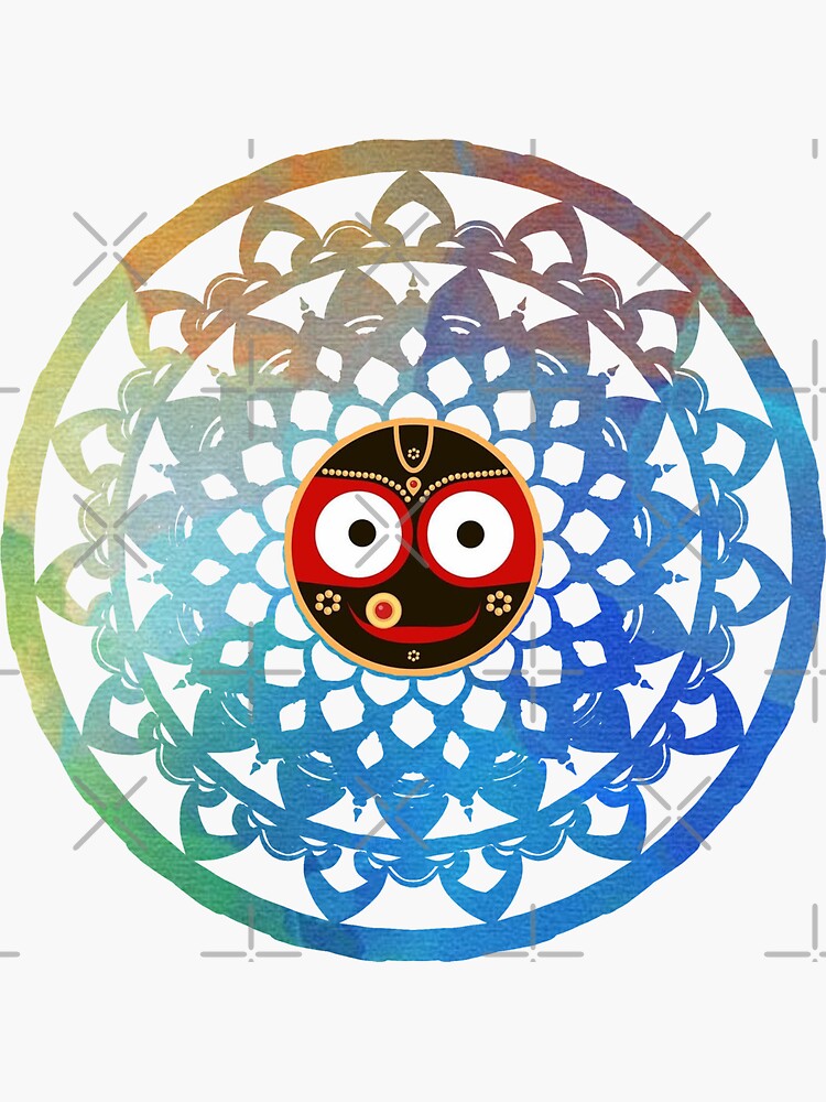 "Jagannath jai Jagannath lord Jagannath " Sticker for Sale by Krishnavi