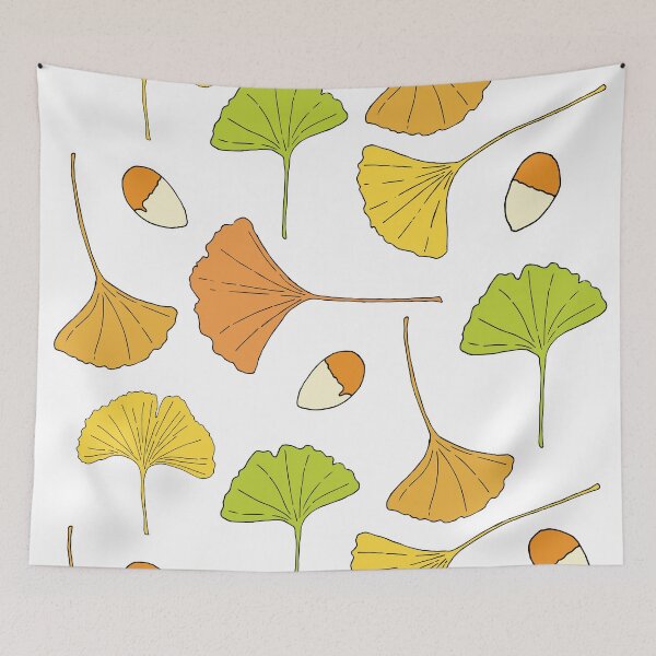 Item preview, Ginkgo Tree Pattern designed and sold by devaney-ashley.