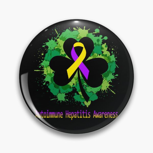 Item preview, Autoimmune Hepatitis Awareness Clover Ribbon Happy Patricks Day Support Autoimmune Hepatitis Warrior Gifts designed and sold by Tammyilaria.