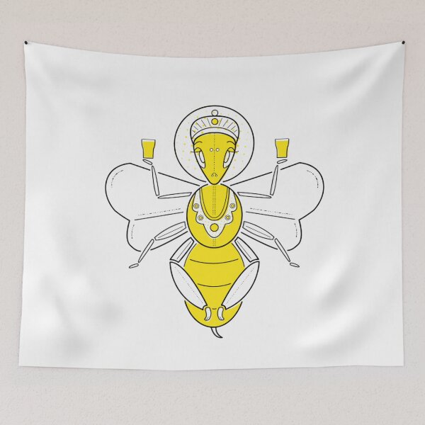 Item preview, Illustration manchester bee designed and sold by AmbarZuhriyah.