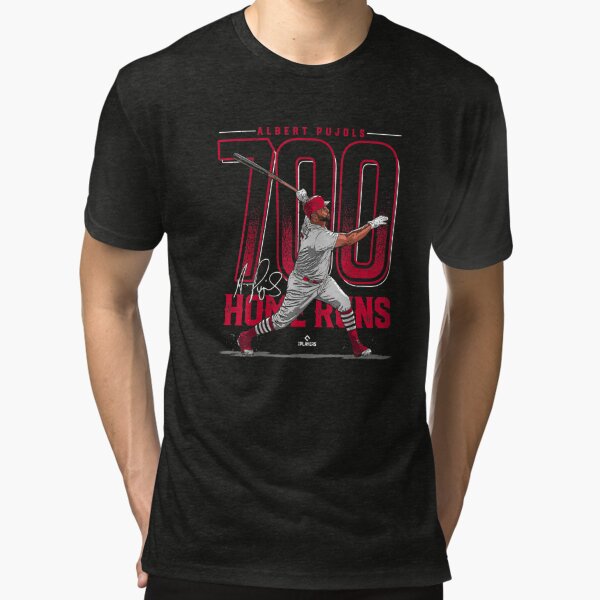 Mryumi Albert Pujols 700 Home Runs Albert Pujols St Louis mlbpa T-Shirt, Women's, Size: One size, Red