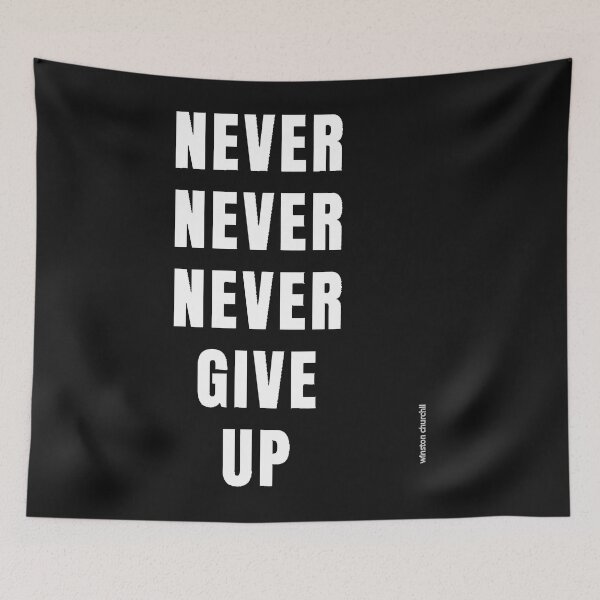 Item preview, Never Never Never Give Up    designed and sold by kimberlymaz.