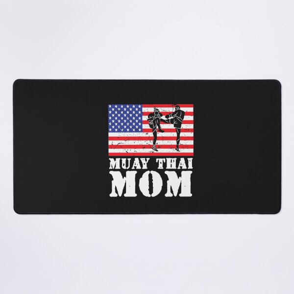 Item preview, USA American Distressed Flag Muay Thai Mom designed and sold by Irundell2020.
