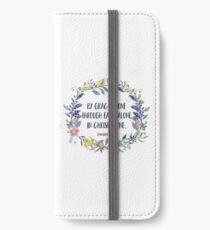 By Grace Alone - Christian Quote iPhone Wallet/Case/Skin
