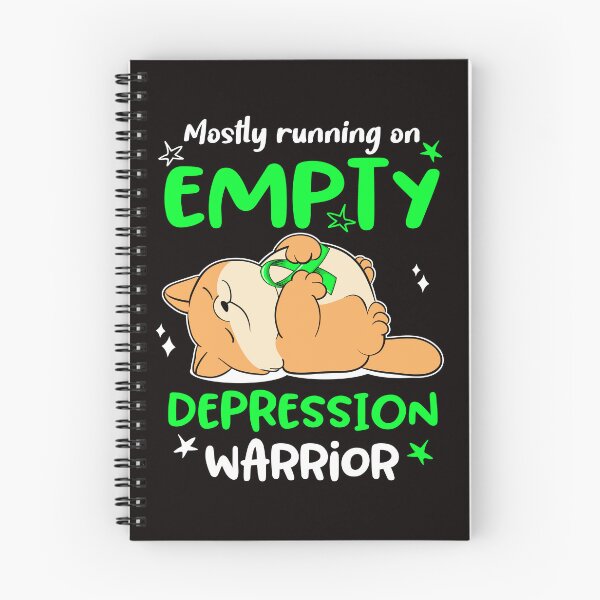 Item preview, Mostly running on Empty Depression Warrior designed and sold by ElizabethS809.