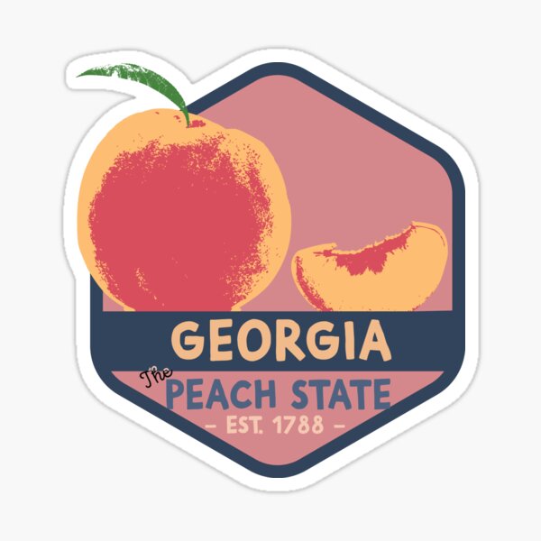 Item preview, The State of Georgia – The Peach State designed and sold by Q3Designs.