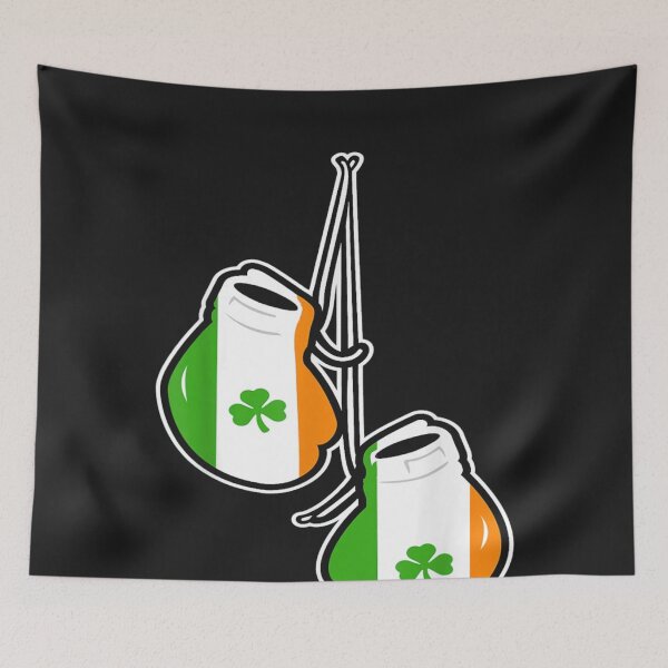 Item preview, Ireland Flag Shamrock Irish boxing gloves designed and sold by Irundell2020.