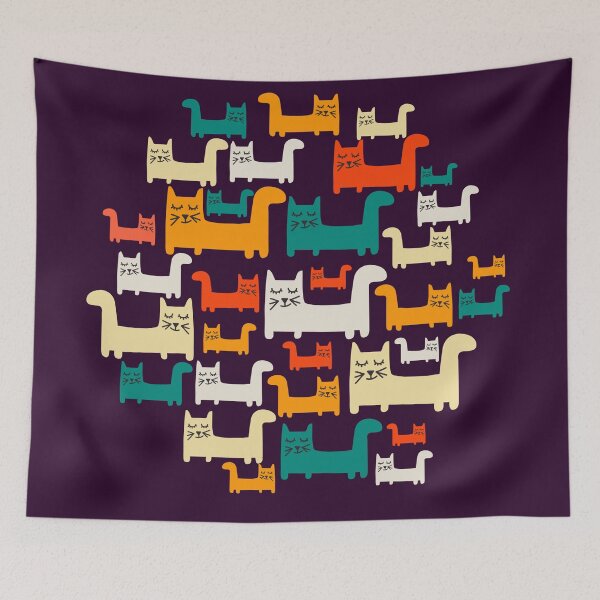 Item preview, City Of Kitties Pattern designed and sold by BunnyThePainter.