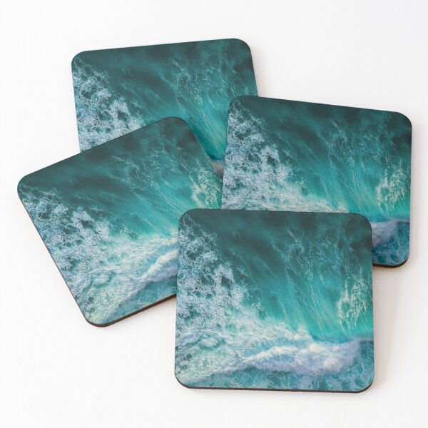 Item preview, Ocean waves Water green turquoise blue designed and sold by Ocean's ⭐⭐⭐⭐⭐.