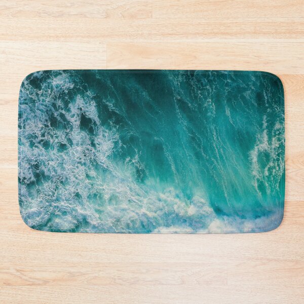 Item preview, Ocean waves Water green turquoise blue designed and sold by Deep Blue Ocean.