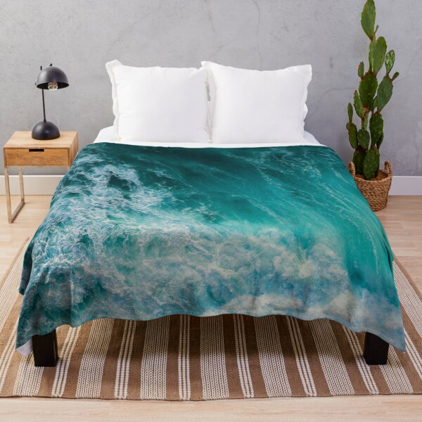 Item preview, Ocean waves Water green turquoise blue designed and sold by Deep Blue Ocean.