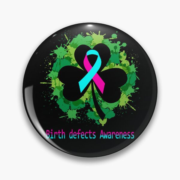Item preview, Birth defects Awareness Clover Ribbon Happy Patricks Day Support Birth defects Warrior Gifts designed and sold by Tammyilaria.