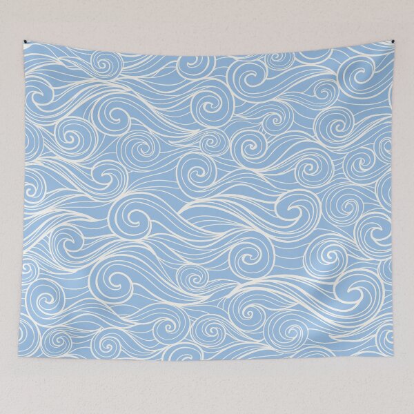 Item preview, Baby Blue Wave Pattern designed and sold by nabanacrafters.