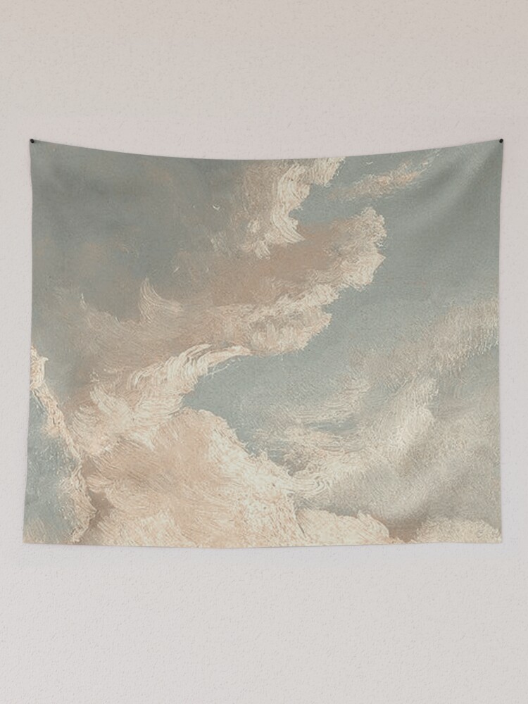 Aperçu 2 sur 3. Tentures avec l'œuvre Nuages peints de la Renaissance créée et vendue par Freshfroot.