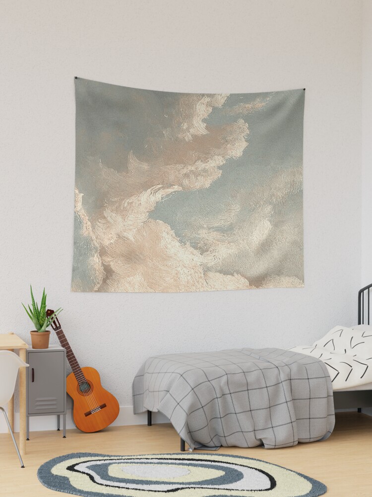 Aperçu 1 sur 3. Tentures avec l'œuvre Nuages peints de la Renaissance créée et vendue par Freshfroot.
