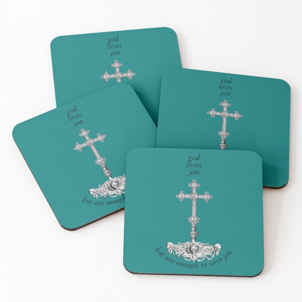 Item preview, god loves you but not enough to save you   designed and sold by RosellaToby.