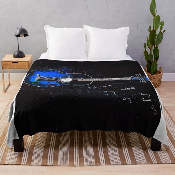 Item preview, Blue Neon Guitar, Music design designed and sold by Dven-Clothes.