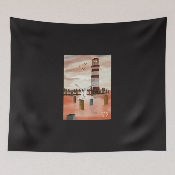 Item preview, Light House At Sunset designed and sold by osaeousbyq.
