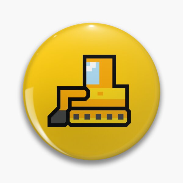 Item preview, Yellow Bulldozer in the colorful universe - Cartoon construction vehicle designed and sold by Noice2D.