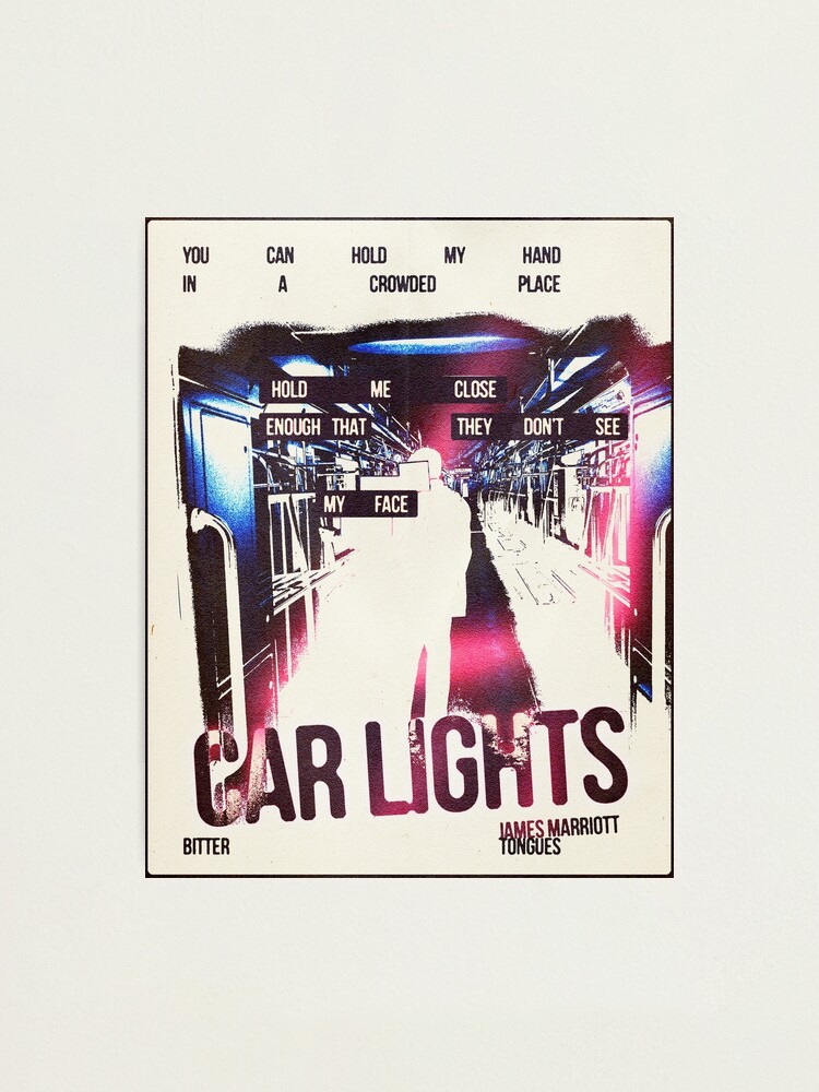 "James Marriott CAR LIGHTS" Photographic Print for Sale by ambyla