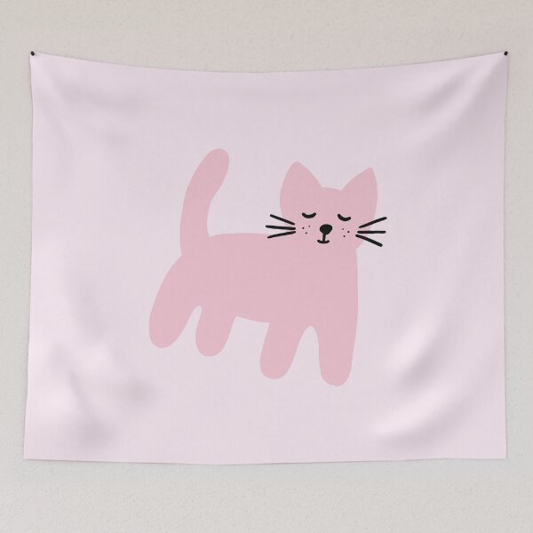 Item preview, Pink cute cat designed and sold by bigmoments.