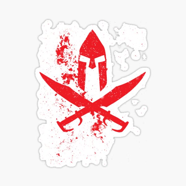 Vista previa del artículo con la obra «Spartan Splatter», diseñado y vendido por dtkindling.