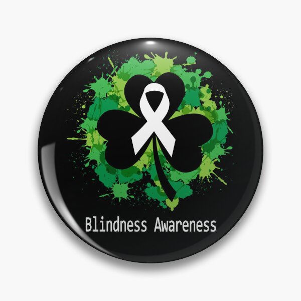 Item preview, Blindness Awareness Clover Ribbon Happy Patricks Day Support Blindness Warrior Gifts designed and sold by Tammyilaria.