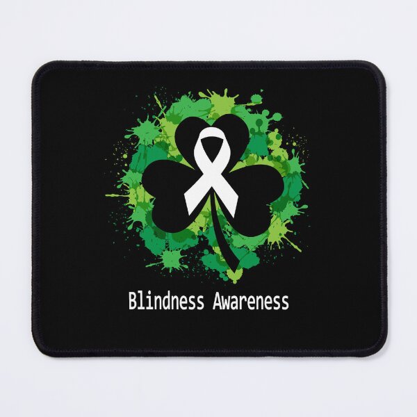 Item preview, Blindness Awareness Clover Ribbon Happy Patricks Day Support Blindness Warrior Gifts designed and sold by Tammyilaria.