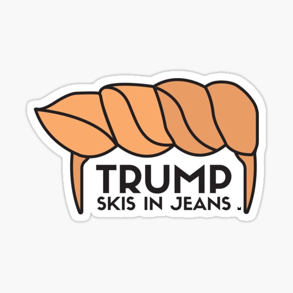 Aperçu de l'œuvre TRUMP SKIS EN JEANS créée et vendue par missmarneyg.