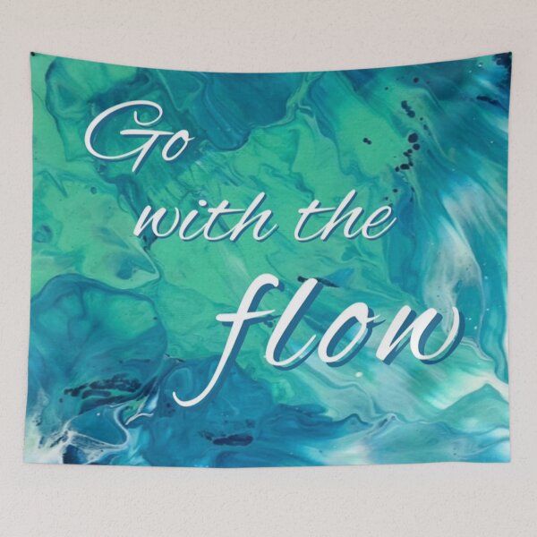 Item preview, Go With The Flow (Paint Pour) designed and sold by Painting The Paige.
