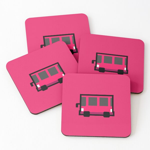 Item preview, Red Bus in the colorful universe - Cartoon car designed and sold by Noice2D.