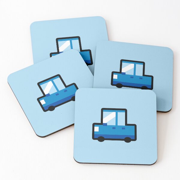 Item preview, Blue Car in the colorful universe - Cartoon car designed and sold by Noice2D.