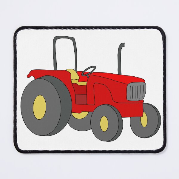 Item preview, Big red farm tractor  designed and sold by Audrey Keyes.