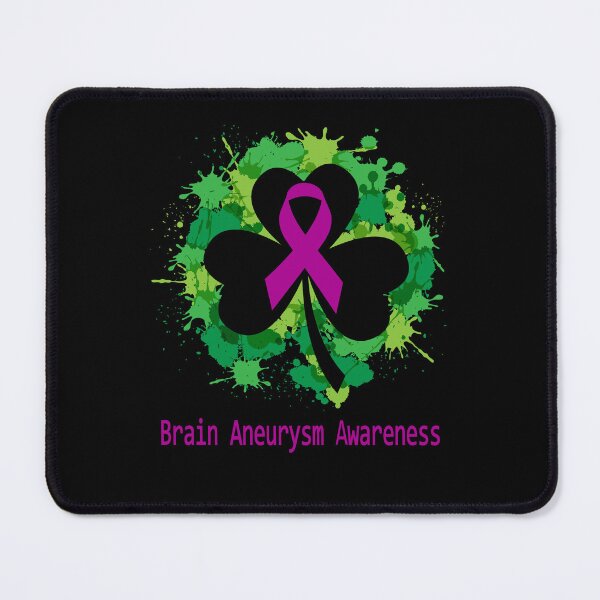 Item preview, Brain Aneurysm Awareness Clover Ribbon Happy Patricks Day Support Brain Aneurysm Warrior Gifts designed and sold by Tammyilaria.