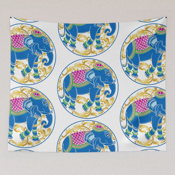 Item preview, Decorative East Indian Blue Elephant designed and sold by LilithDeAnu.