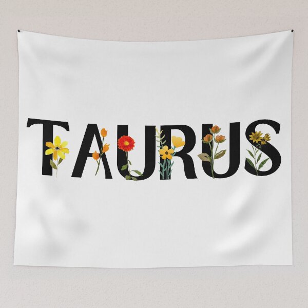 Item preview, Floral Taurus Zodiac Sign designed and sold by Hellofriendco.