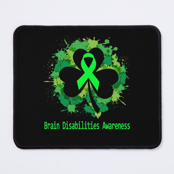 Item preview, Brain Disabilities Awareness Clover Ribbon Happy Patricks Day Support Brain Disabilities Warrior Gifts designed and sold by Tammyilaria.