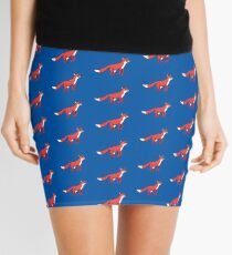 Stargazing - Fox in the Night - original linocut by Francesca Whetnall Mini Skirt