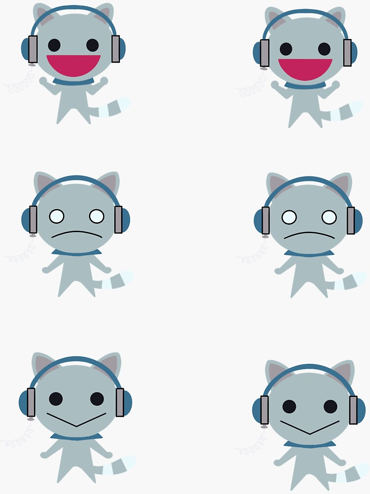 "yakuza karaoke cat (hitonyan) sticker pack" Sticker for Sale by hitonyan Redbubble