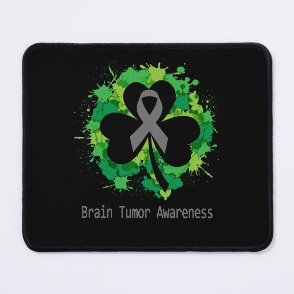Item preview, Brain Tumor Awareness Clover Ribbon Happy Patricks Day Support Brain Tumor Warrior Gifts designed and sold by Tammyilaria.