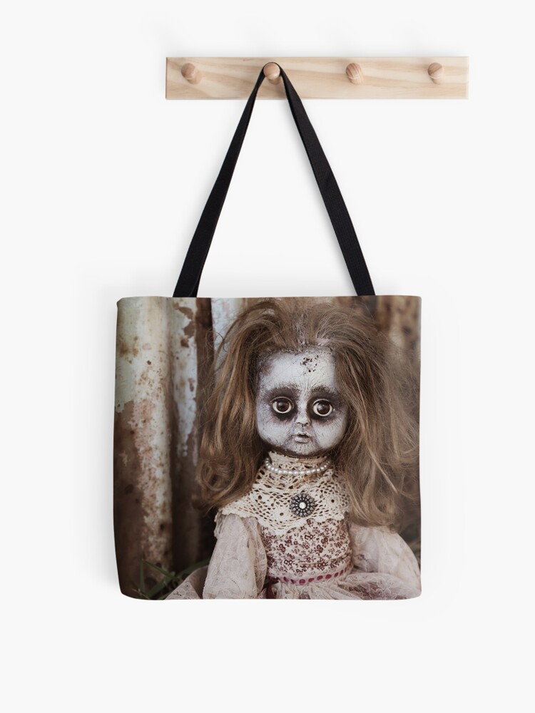 Creepy Gothic Porcelain Doll Victorian Goth  Tote Bag for Sale by