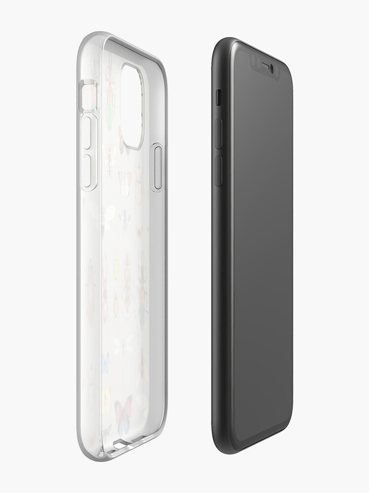 Alternate view of The Usual Suspects - Insects on grey - watercolour bugs pattern by Cecca Designs iPhone Case & Cover