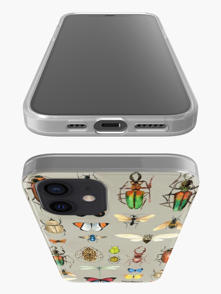 Alternate view of The Usual Suspects - Insects on grey - watercolour bugs pattern by Cecca Designs iPhone Case & Cover