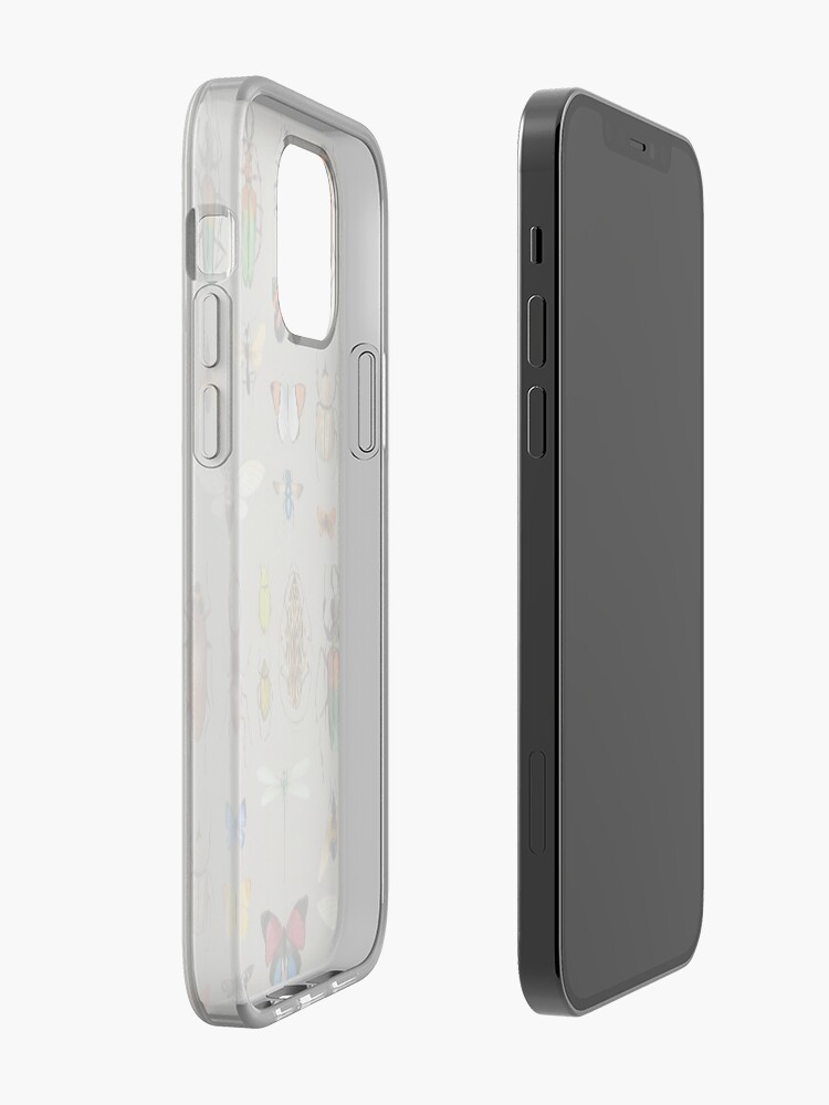 Alternate view of The Usual Suspects - Insects on grey - watercolour bugs pattern by Cecca Designs iPhone Case & Cover