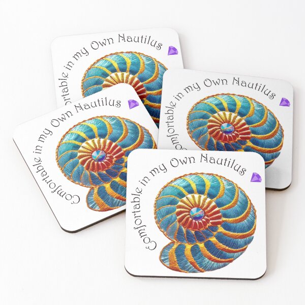 Item preview, Comfortable in My Own Nautilus Shell Sacred Geometry Design designed and sold by Rocky Mountain Artistry.