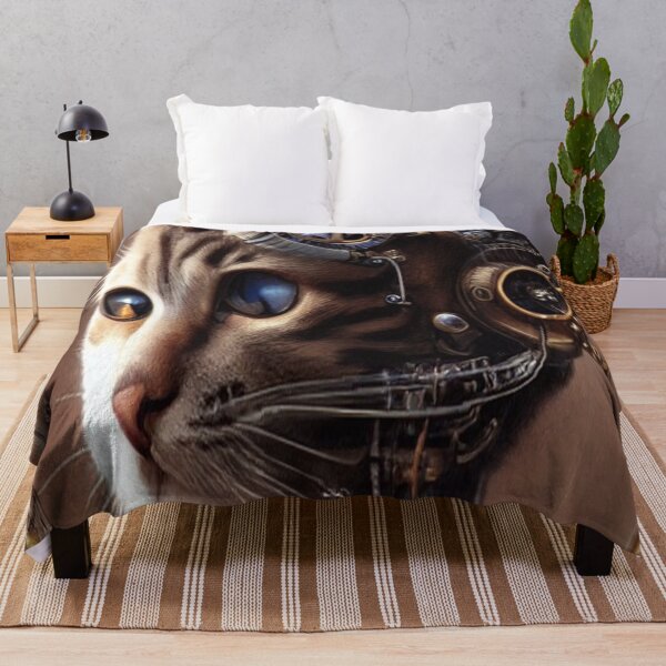 Item preview, Steam Punk Big Eyed Cyber Cat designed and sold by aventi24.