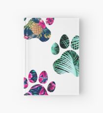 Tropical Paw Print Trio Hardcover Journal