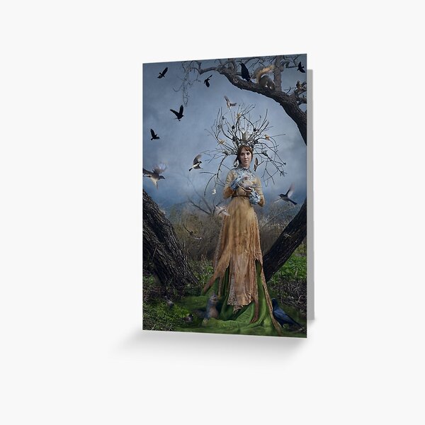 The Court Of The Dryad Queen Greeting Card